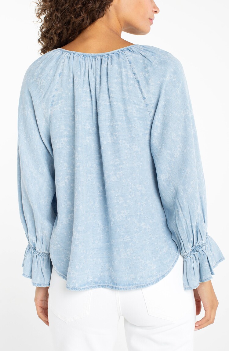 Liverpool Los Angeles 3/4 Sleeve Button Top