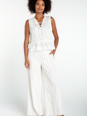 Liverpool Los Angeles Sleeveless Tie Front Top