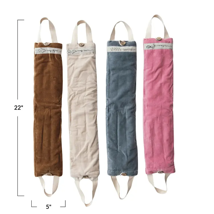 Creative Co-Op Microwaveable Hot/Cold Neck Wrap Filled w/ Lentils & Lavender, 4 Styles