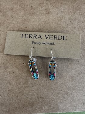 Firefly Long Oval Hoop Earring-Multicolor