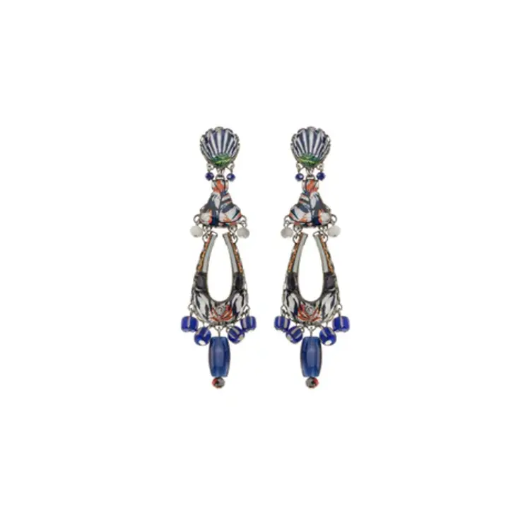 Ayala Bar/ IsArt Blue Domes Earring, Athena