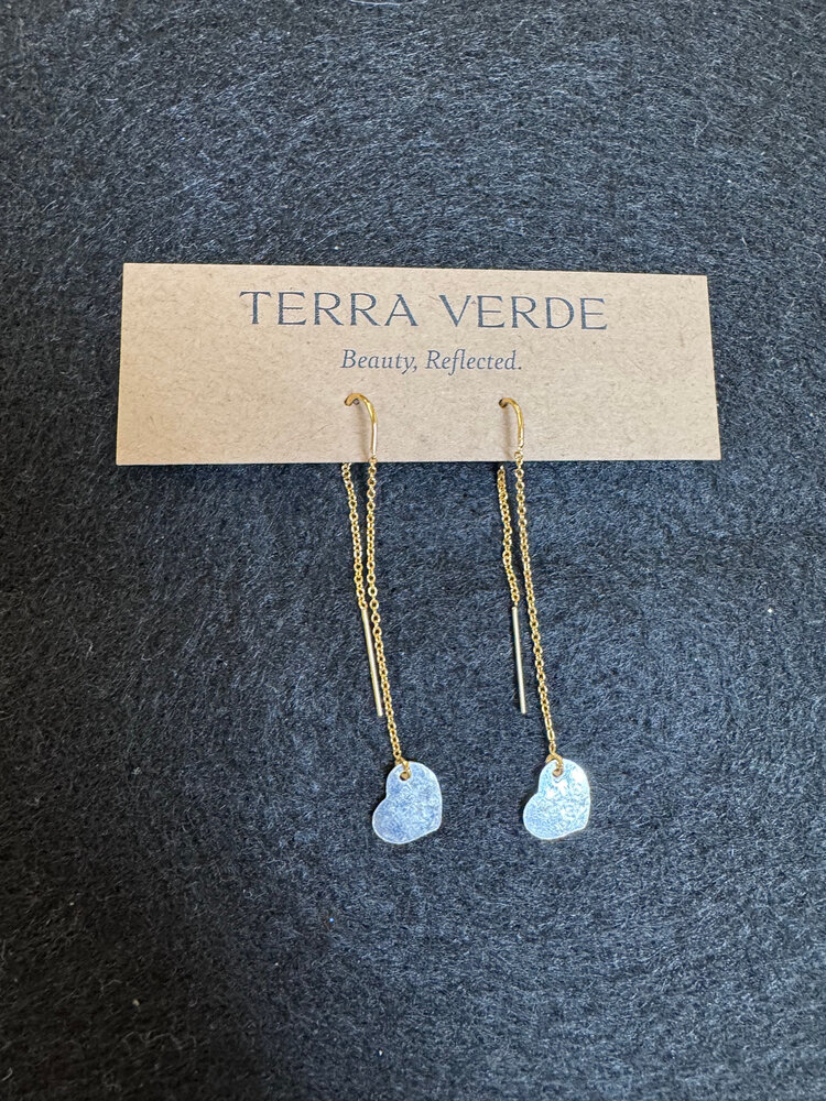 Michelle Gonzalez Designs Earring Drop Heart