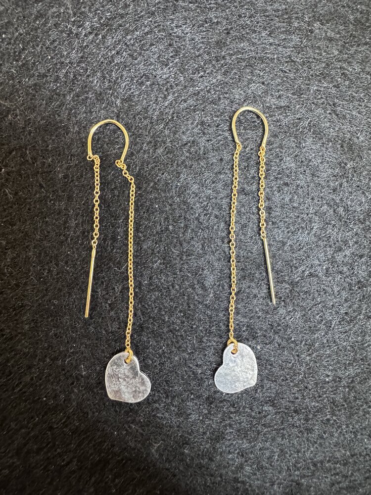Michelle Gonzalez Designs Earring Drop Heart