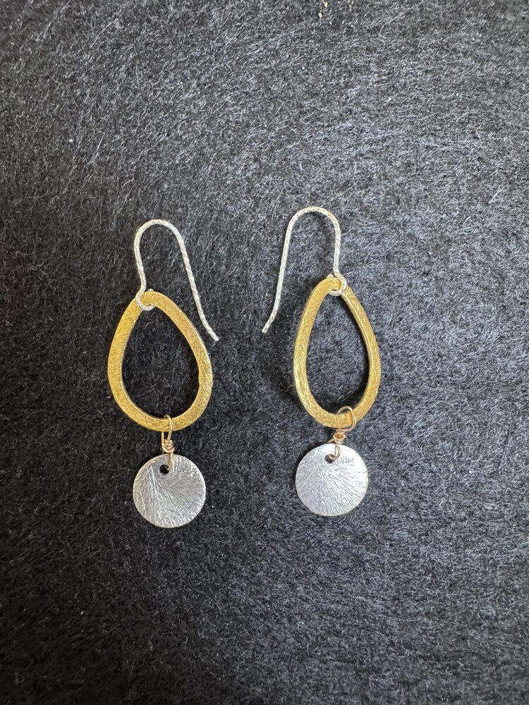 Michelle Gonzalez Designs Earring Mix Metal Hoop