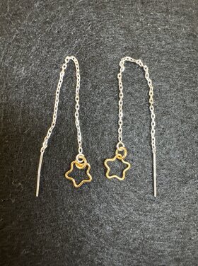 Michelle Gonzalez Designs Earring Star Silver Gold