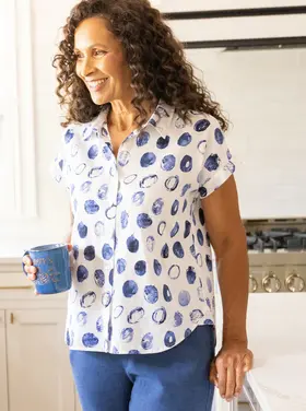 Habitat LINEN DOT CABANA SHIRT