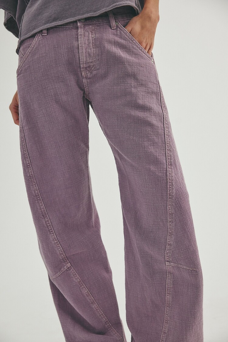 Free People Highland Low Rise Bowed Jean