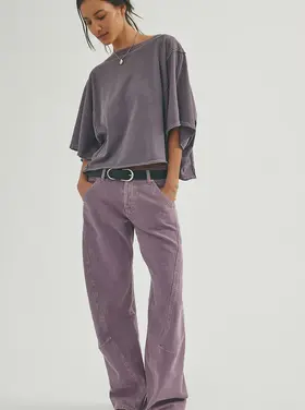 Free People Highland Low Rise Bowed Jean