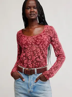 Free People Early Sunsets Layering Top