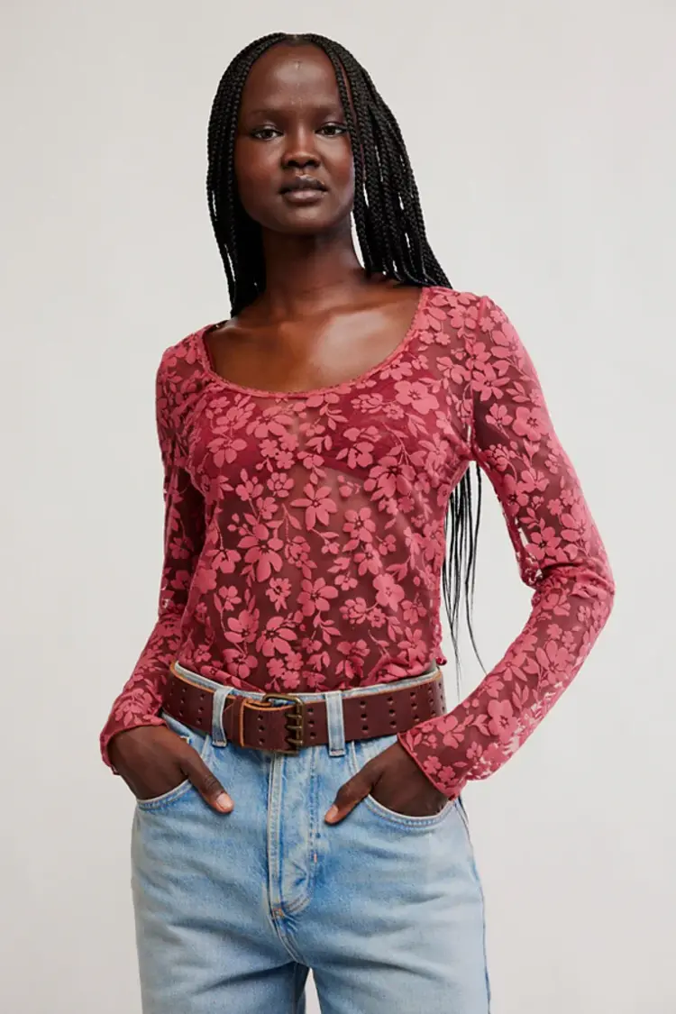 Free People Early Sunsets Layering Top