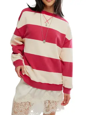 Free People Classic Stripe Crew