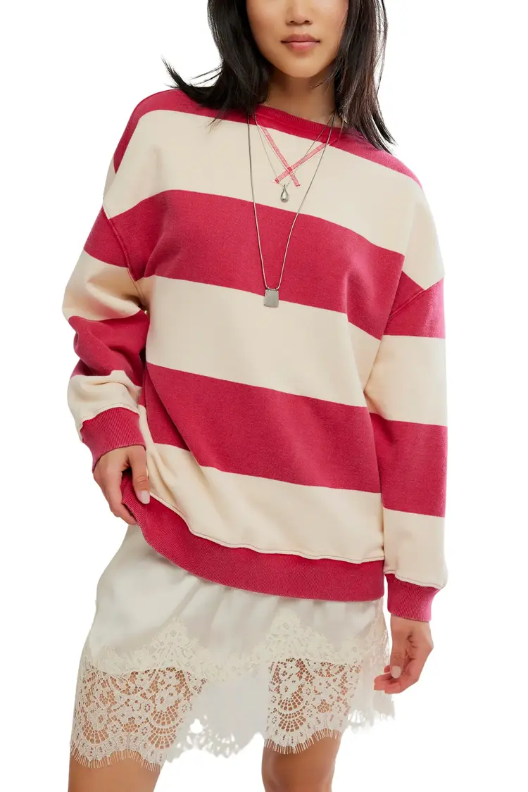Free People Classic Stripe Crew
