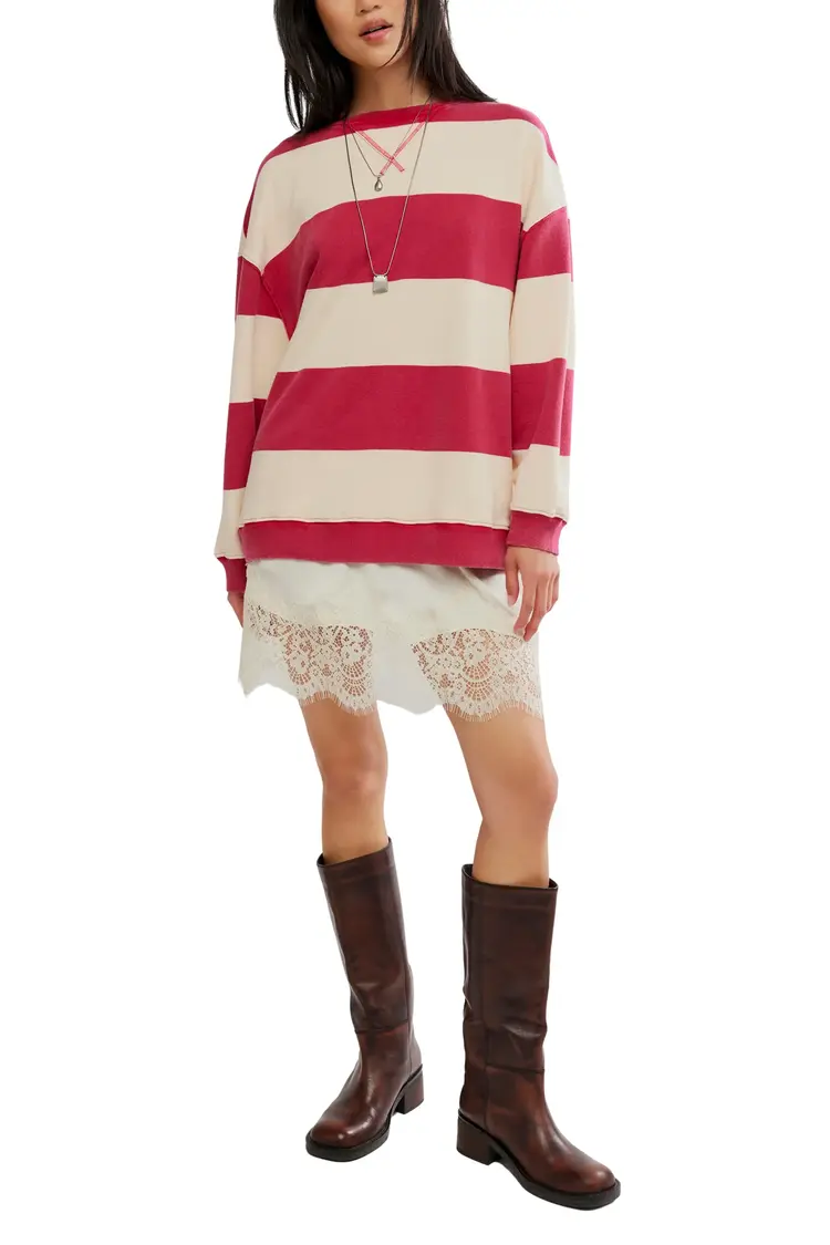 Free People Classic Stripe Crew