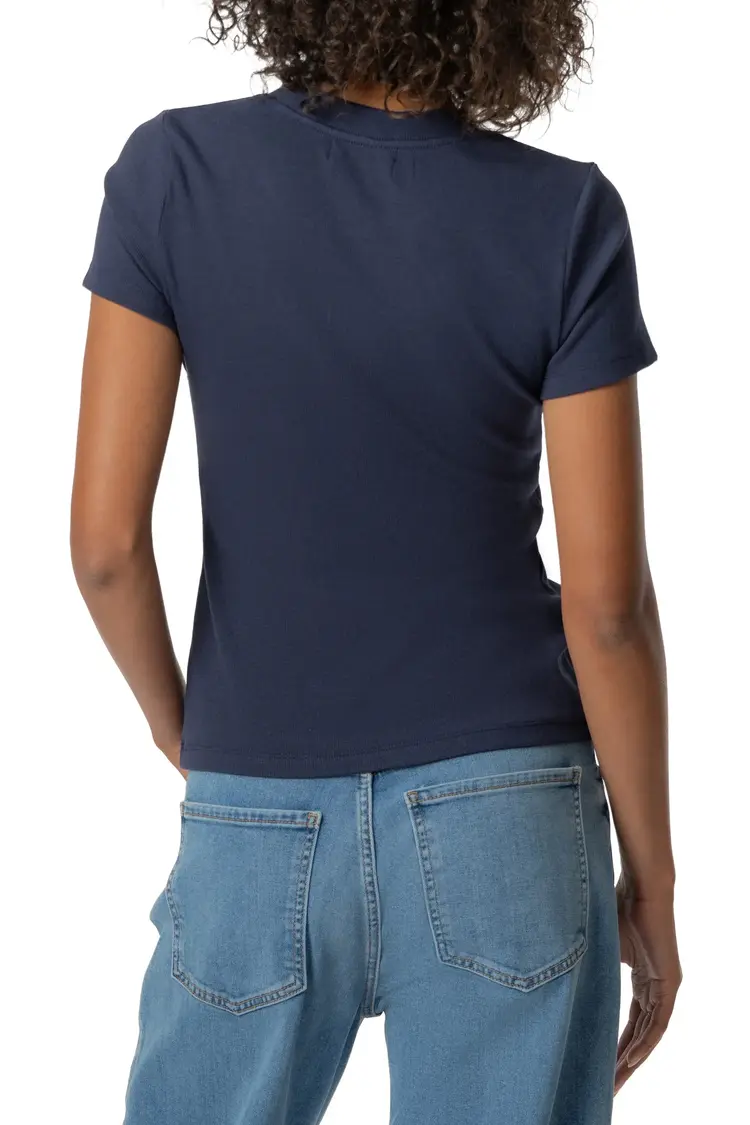 Kut from the Kloth / Swatfame Langley Short Sleeve Rib Top
