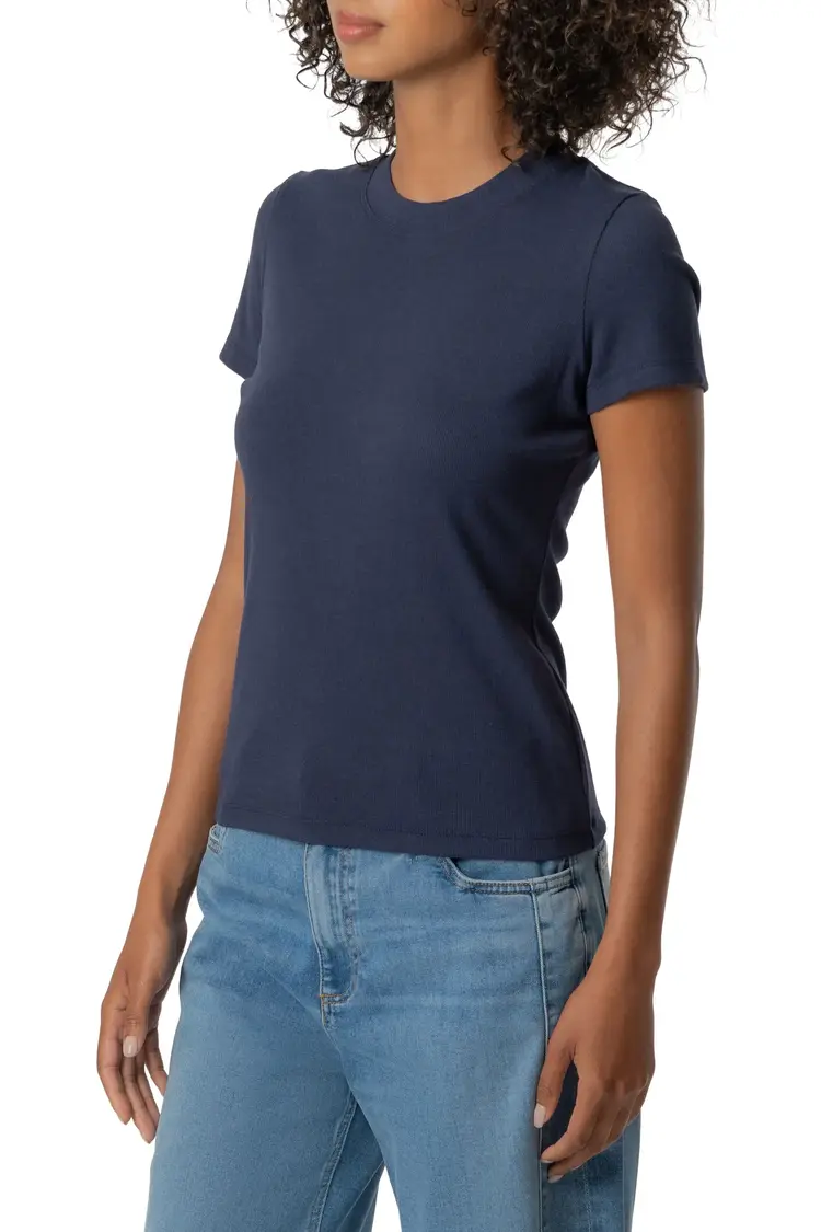 Kut from the Kloth / Swatfame Langley Short Sleeve Rib Top