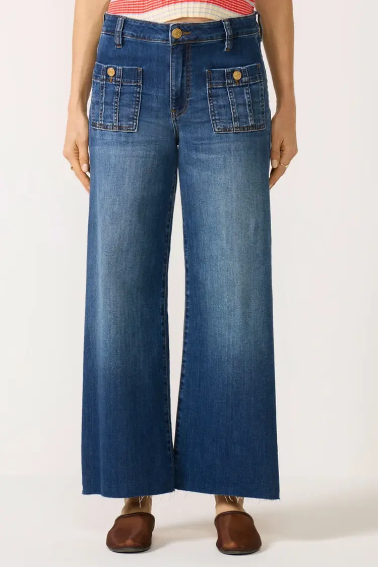 Kut from the Kloth / Swatfame Meg Hi Rise Wide Leg w Patch