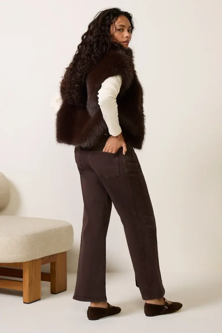 Kut from the Kloth / Swatfame Meg Hi Rise Wide Leg Side Patch