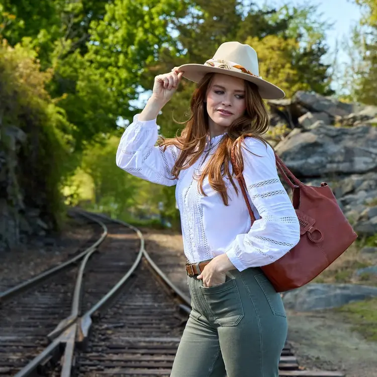 Hobo FOUNDERY SMALL TOTE NV-KINDLING BROWN