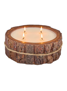 Himalayan Trading Post Tree Bark Pot Md Grapefruit Pine
