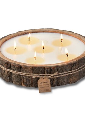 Himalayan Trading Post Tree Bark Pot Lg Grapefruit Pine