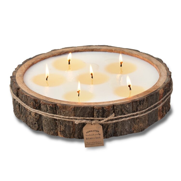 Himalayan Trading Post Tree Bark Pot Lg Grapefruit Pine