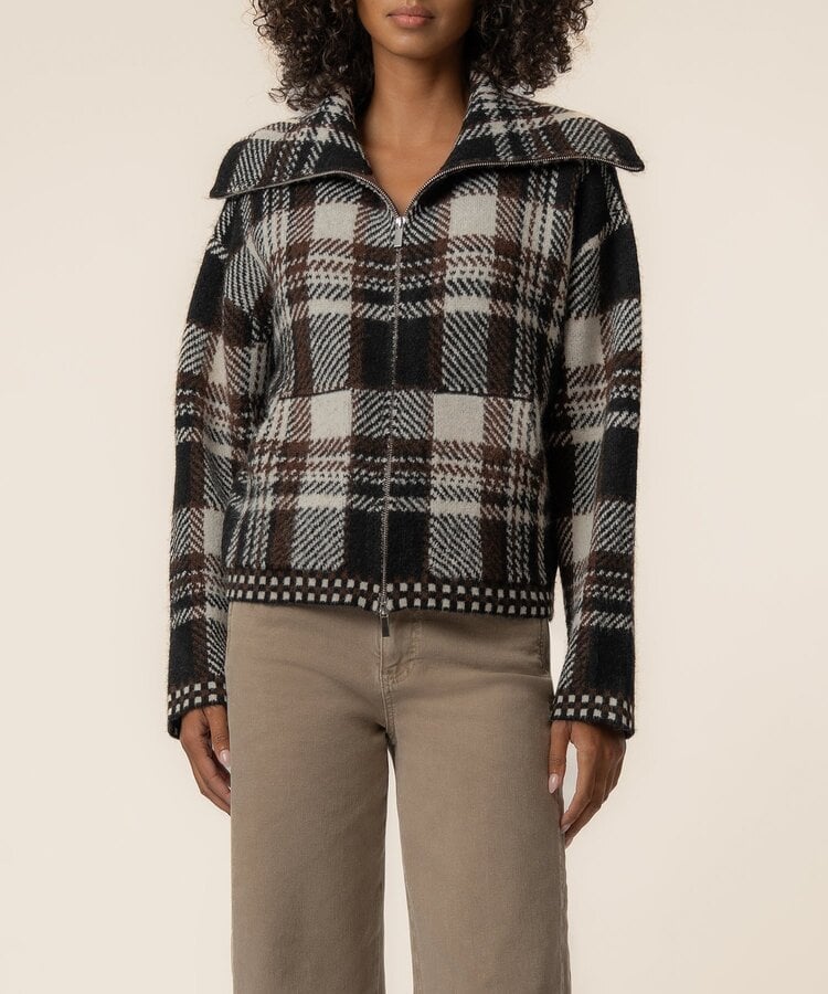 Kut from the Kloth / Swatfame Rue Zip Up Sweater Knit Jacket