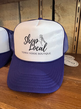 Arnie + Ollie TV Hat Shop Local Purple