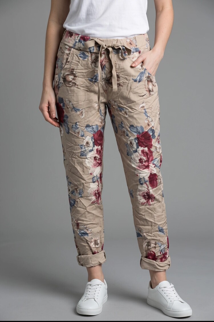 Flower Cotton Pant