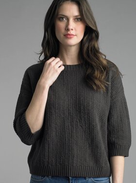 Short Sleeve Wave Sweater