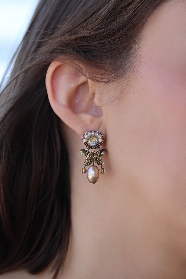 Ayala Bar Drops of Gold Earring, Heiwa