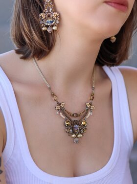 Ayala Bar Drops of Gold Necklace, Paz