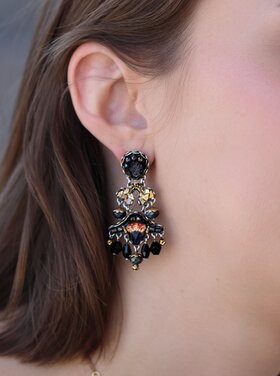 Ayala Bar Obsidian Night Earrings, Sumi