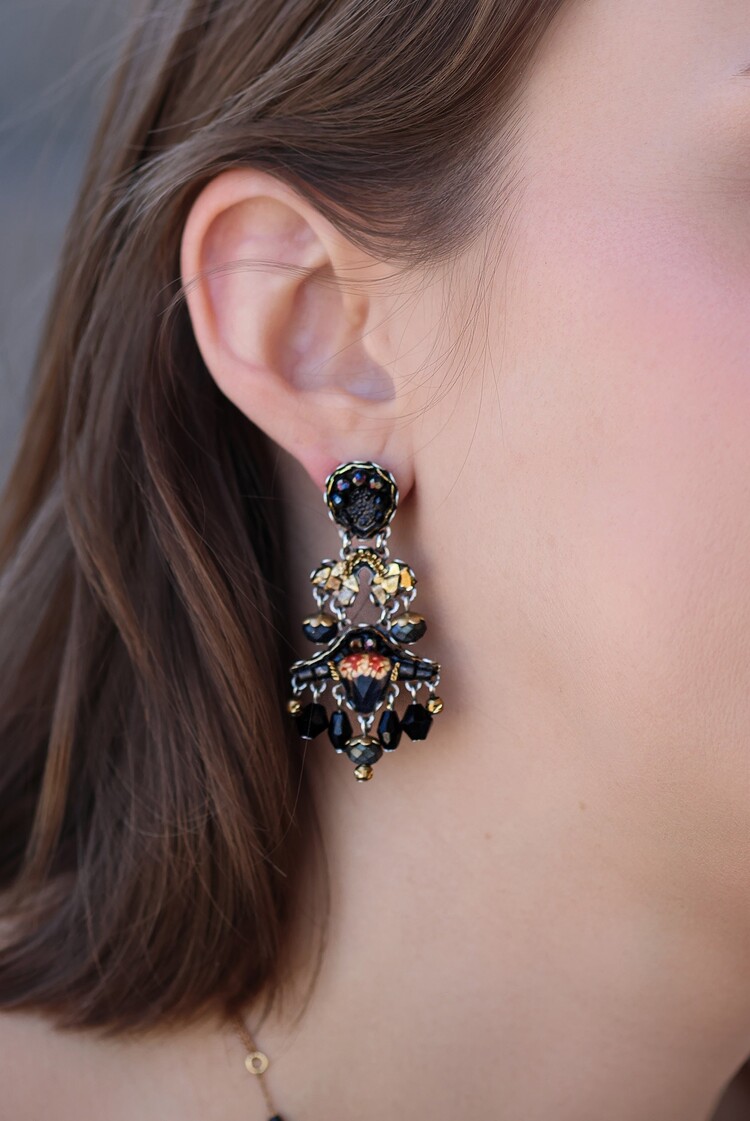 Ayala Bar Obsidian Night Earrings, Sumi