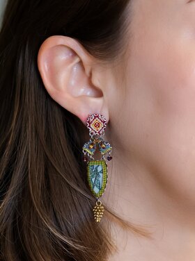 Ayala Bar Vintage Gold Earrings, Kshetra