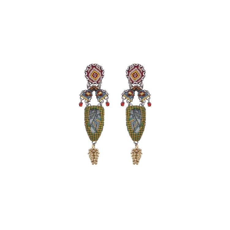Ayala Bar Vintage Gold Earrings, Kshetra