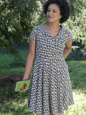 Effies Heart Bedford Dress Katze Print