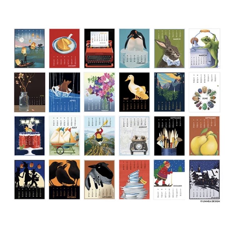 Linnea 2027 Desktop Calendar