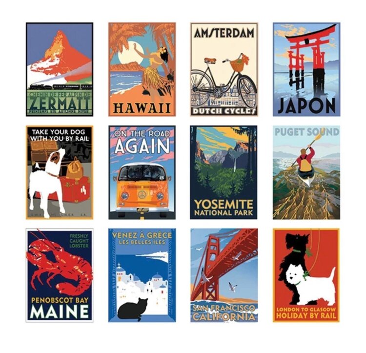 Linnea 2027 Travel Poster Calendar