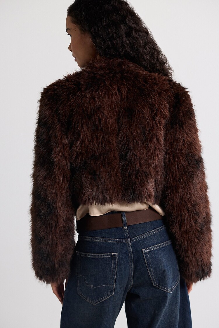 Free People Supernova Cropped Fur Coat