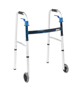 Deluxe Blue Flame Folding Walker