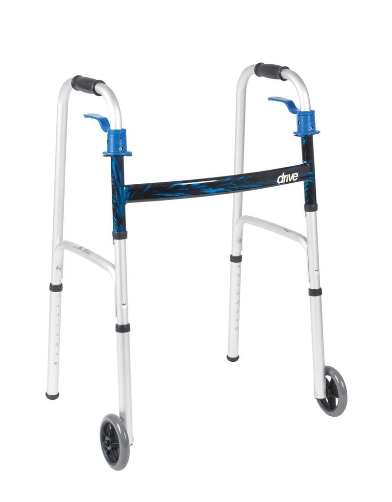 Drive/Devilbiss Deluxe Blue Flame Folding Walker