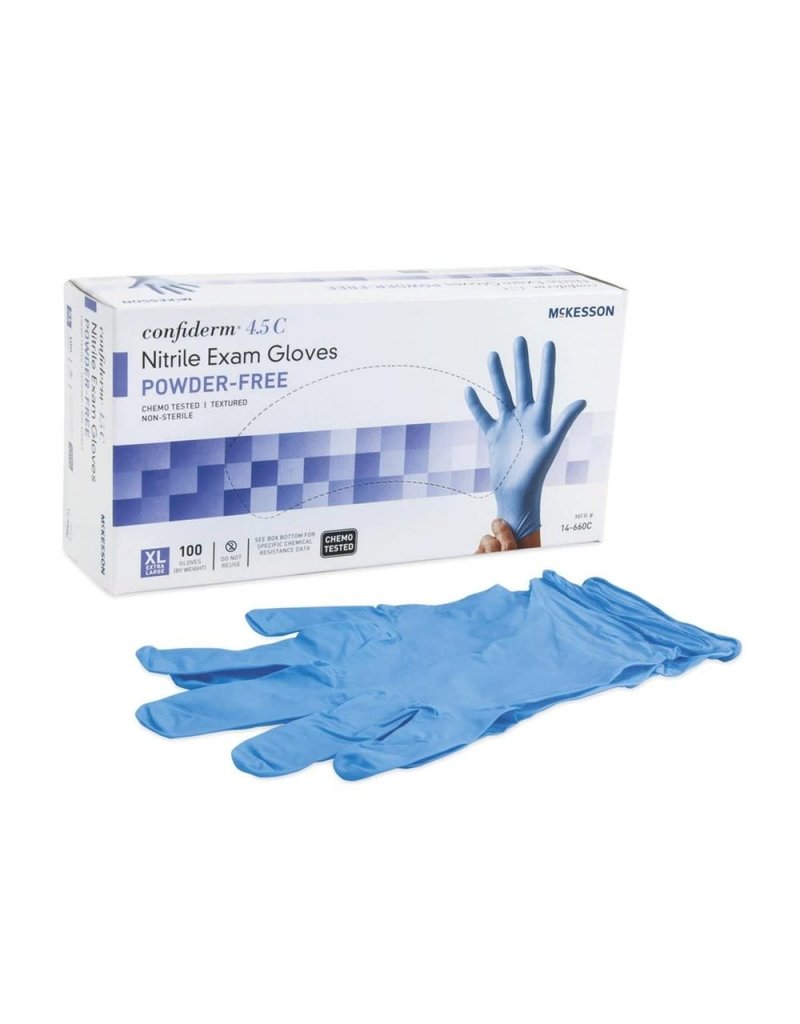 McKesson Textured Nitrile Gloves Blue