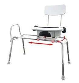 Sliding Transfer Bench With Hygiene Cutout