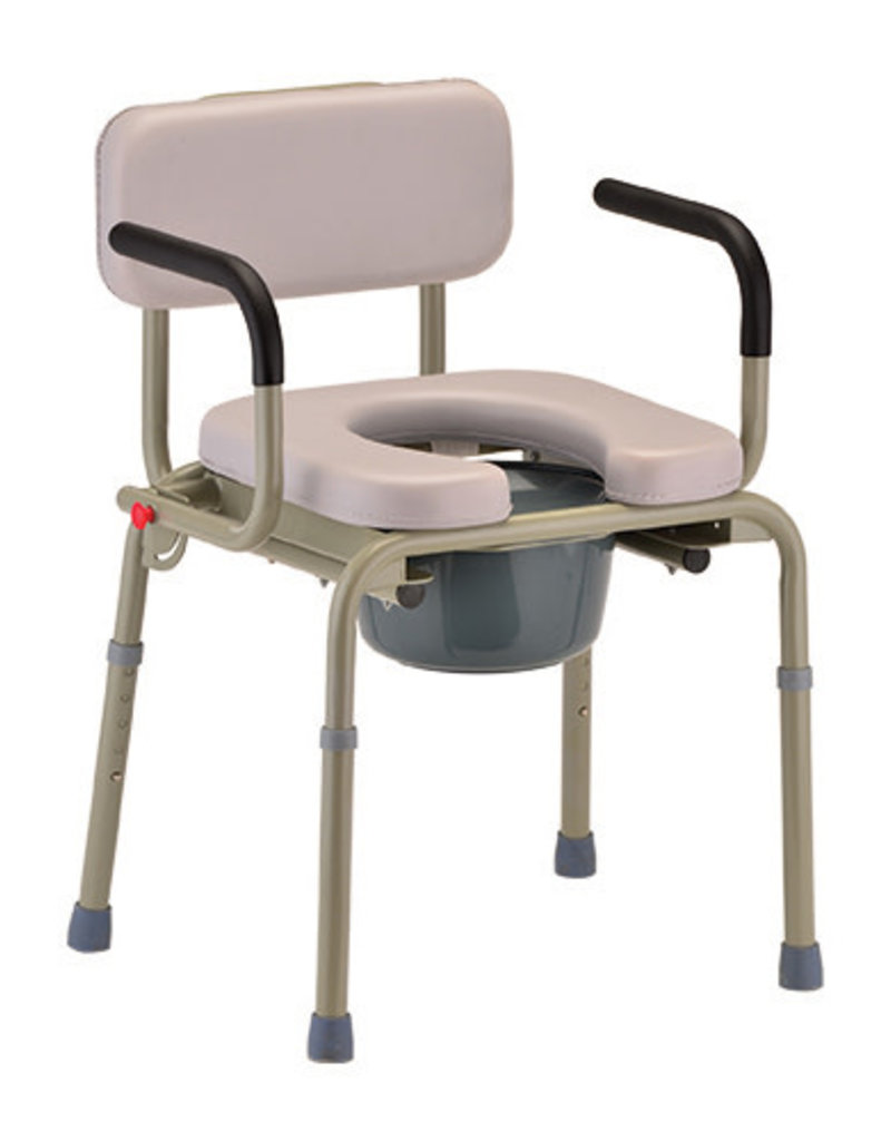 Padded Seat, Drop Arm Commode Broadway Home Medical
