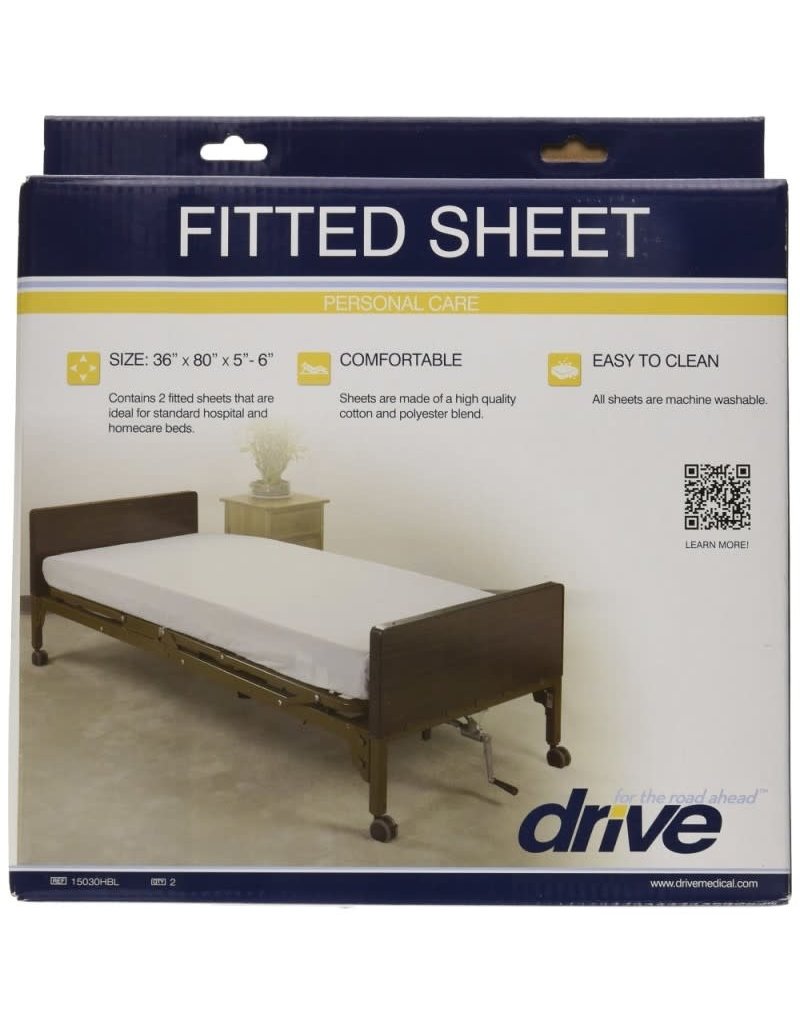 Hospital Bed Fitted Sheets 2 Pack