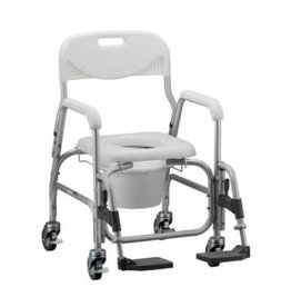 SHOWER COMMODE W/WHEELS &SA FR
