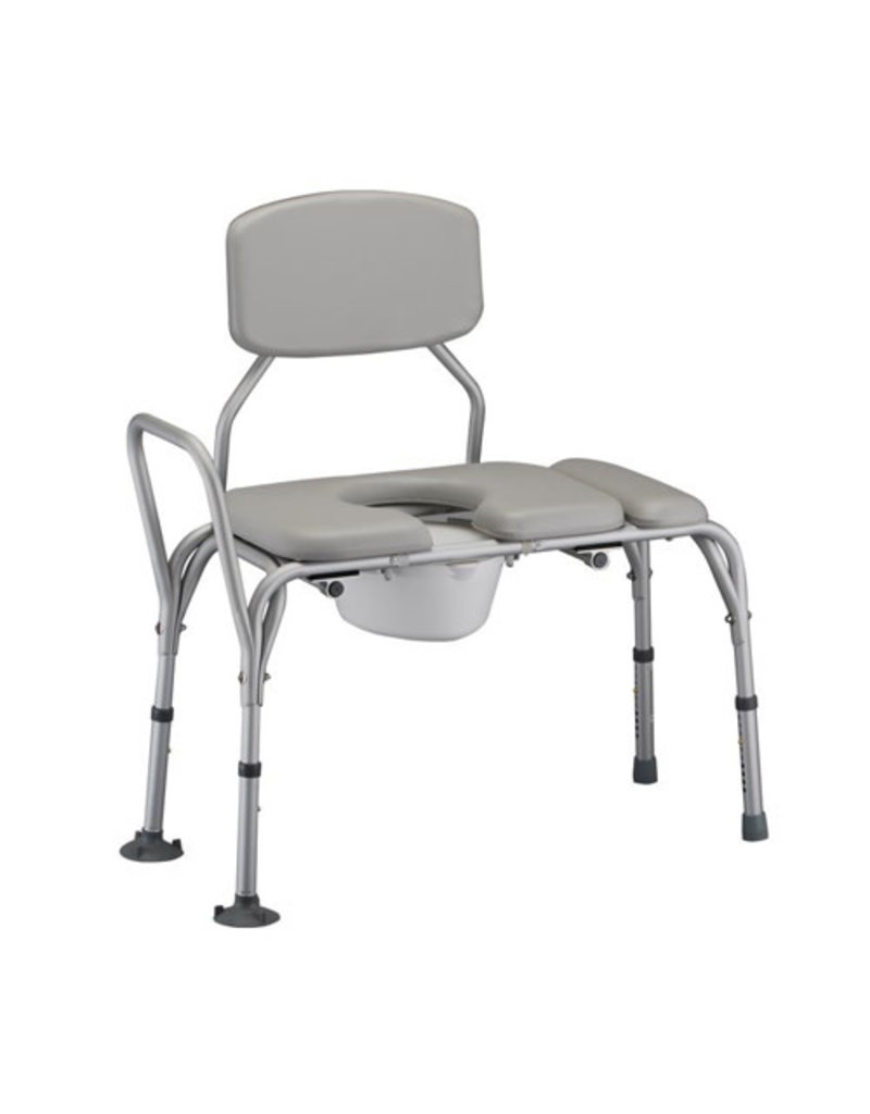 TRANSFER BENCH COMMODE PADDED