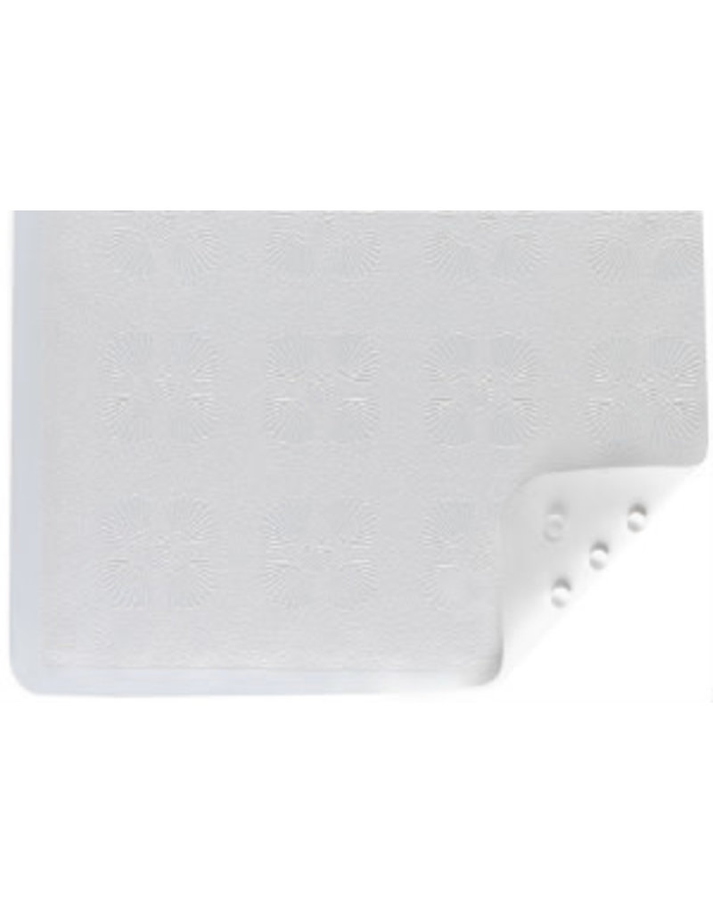 RUBBER BATH MAT WHITE SHELL