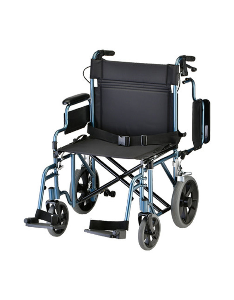 22" Transport Chair W/ Handbrakes