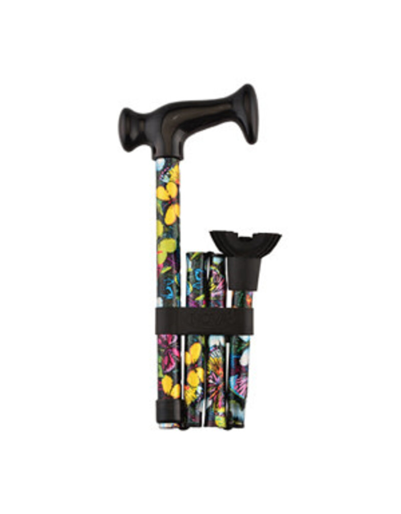 Folding Cane with Mini Quad Tip